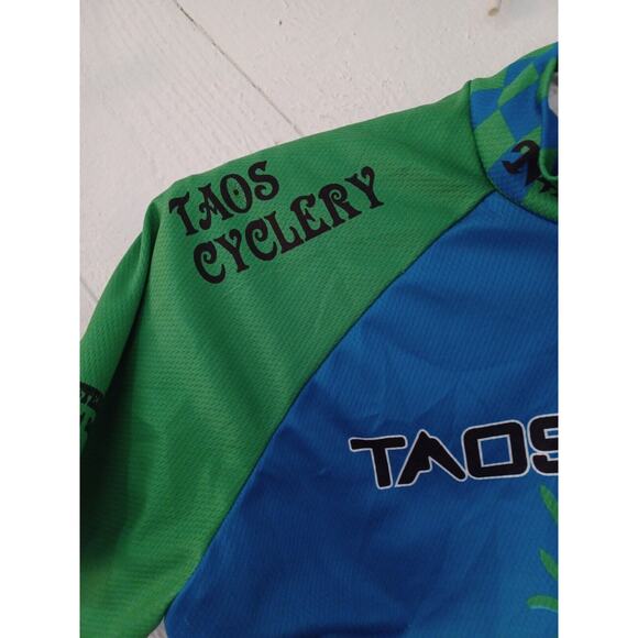 VOMAX CYCLING JERSEY Short Sleeve Zip up Women's Large Taos Cyclery Biking EUC - Picture 7 of 7